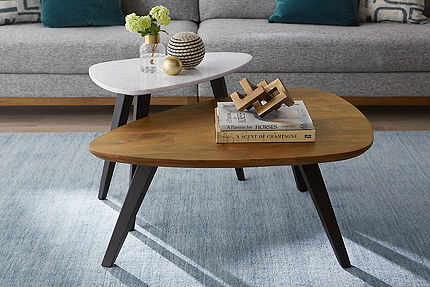 Amani round deals coffee table